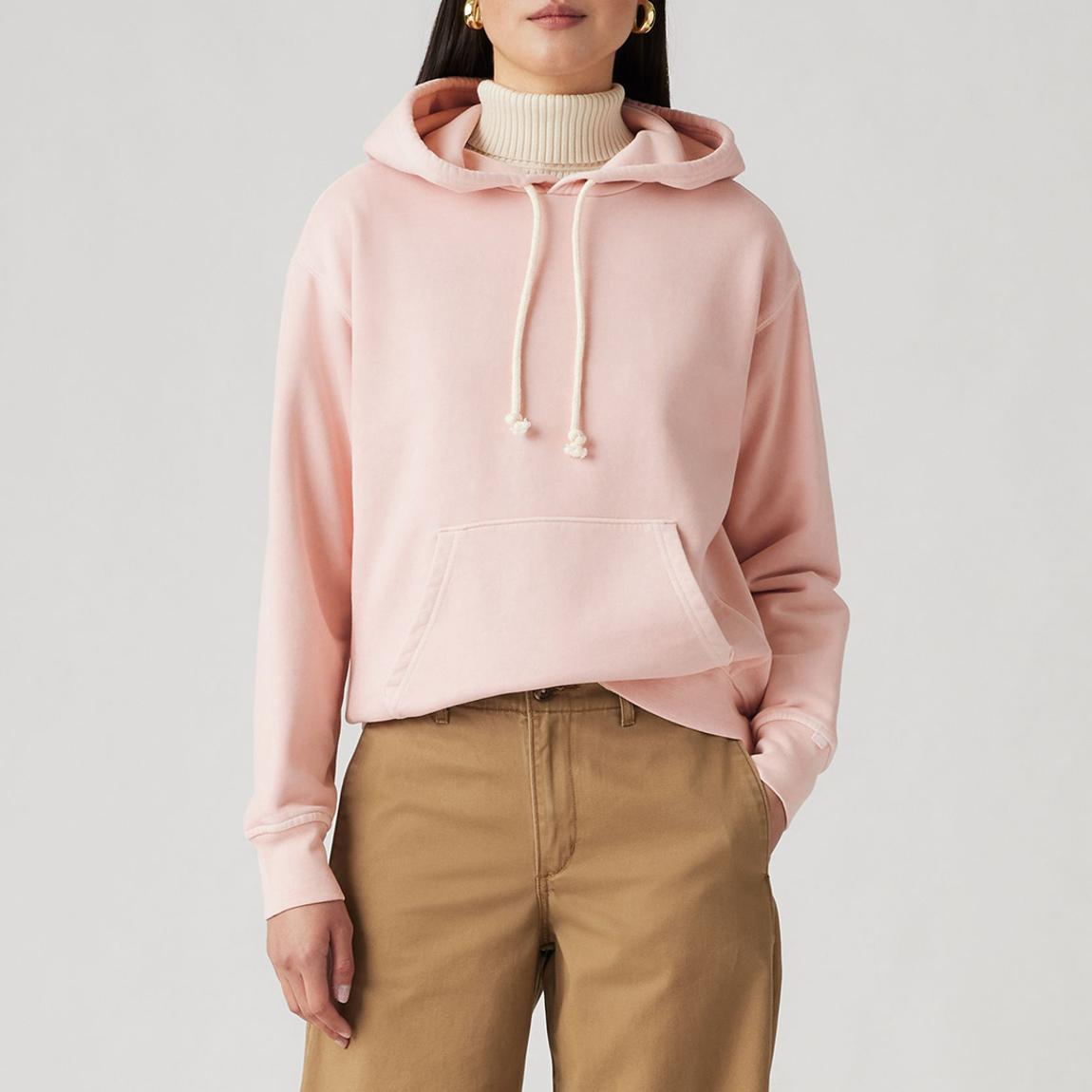 Pink Regular Cotton Hoodie main product photo