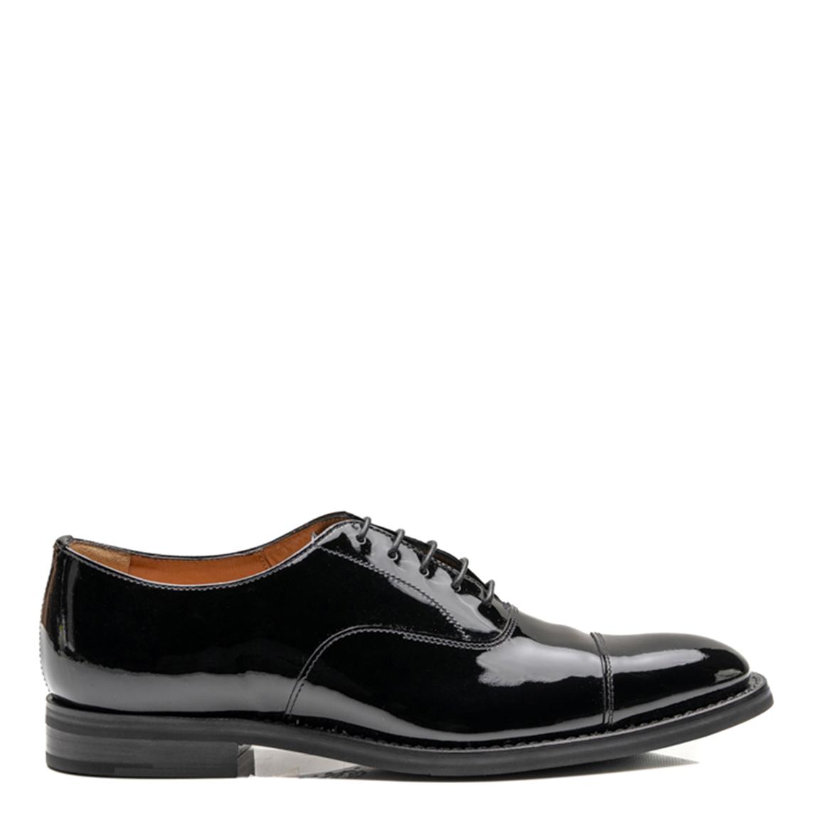 Women's Black Consul Patent Flat Shoes main product photo