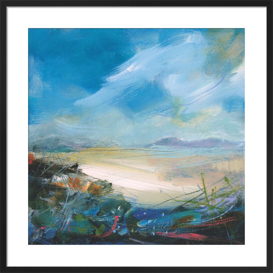 Days of Sand and Sun Framed Art Print by Lesley Birch 35x35cm main product photo