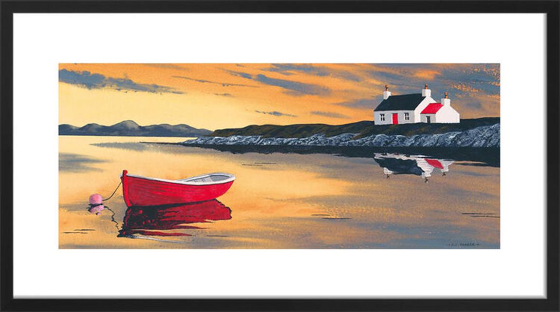 Golden Light - Harris Framed Art Print by Anthony Barber 35x65cm main product photo