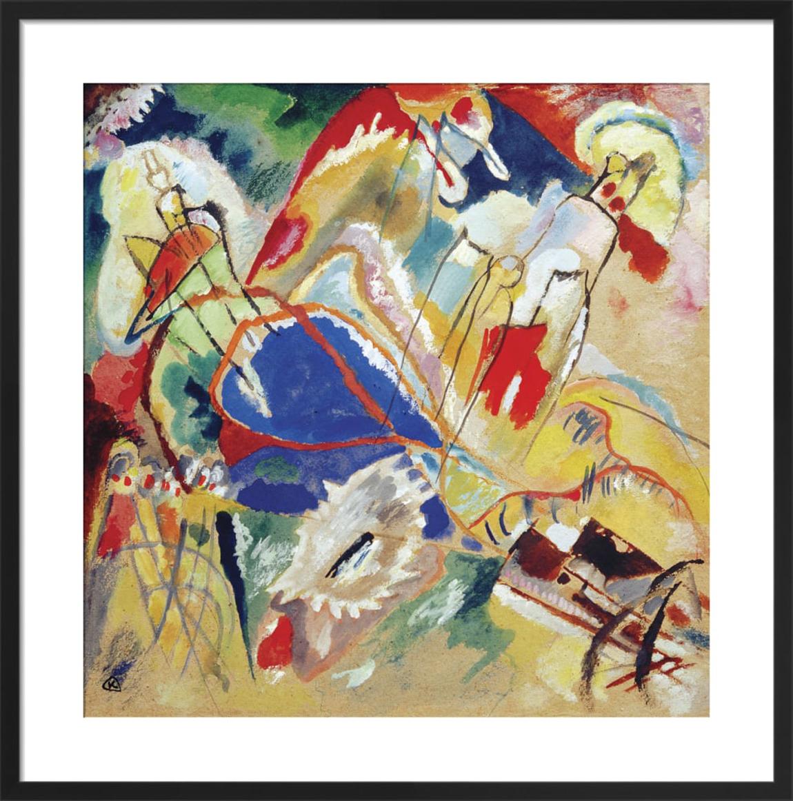 Improvisation 30 (Cannons) 1913 Framed Art Print by Wassily Kandinsky 33x33cm main product photo
