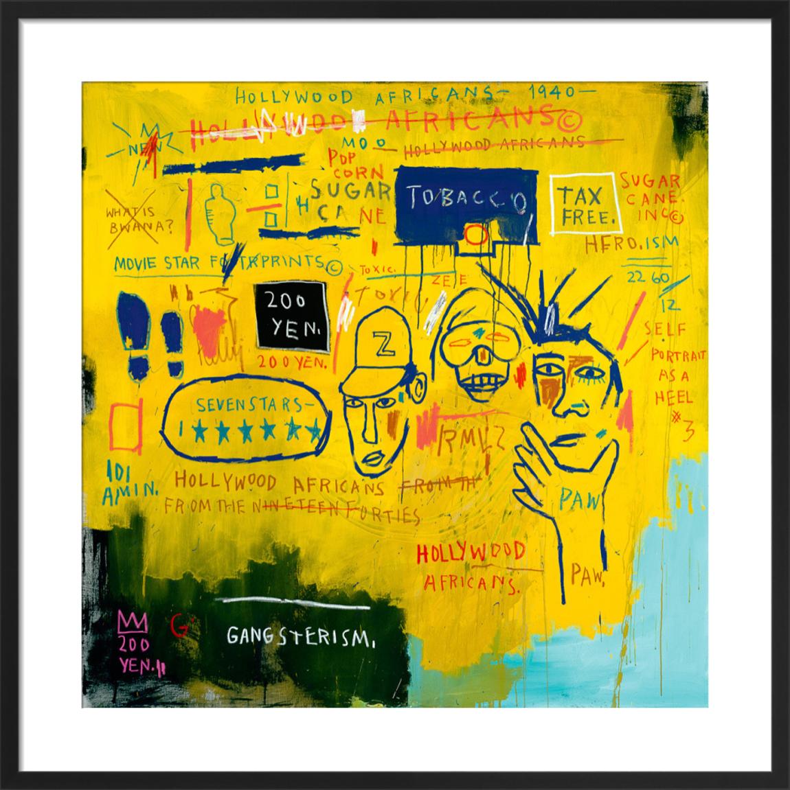 Hollywood Africans, 1983 Framed Art Print by Jean-Michel Basquiat 33x33cm main product photo