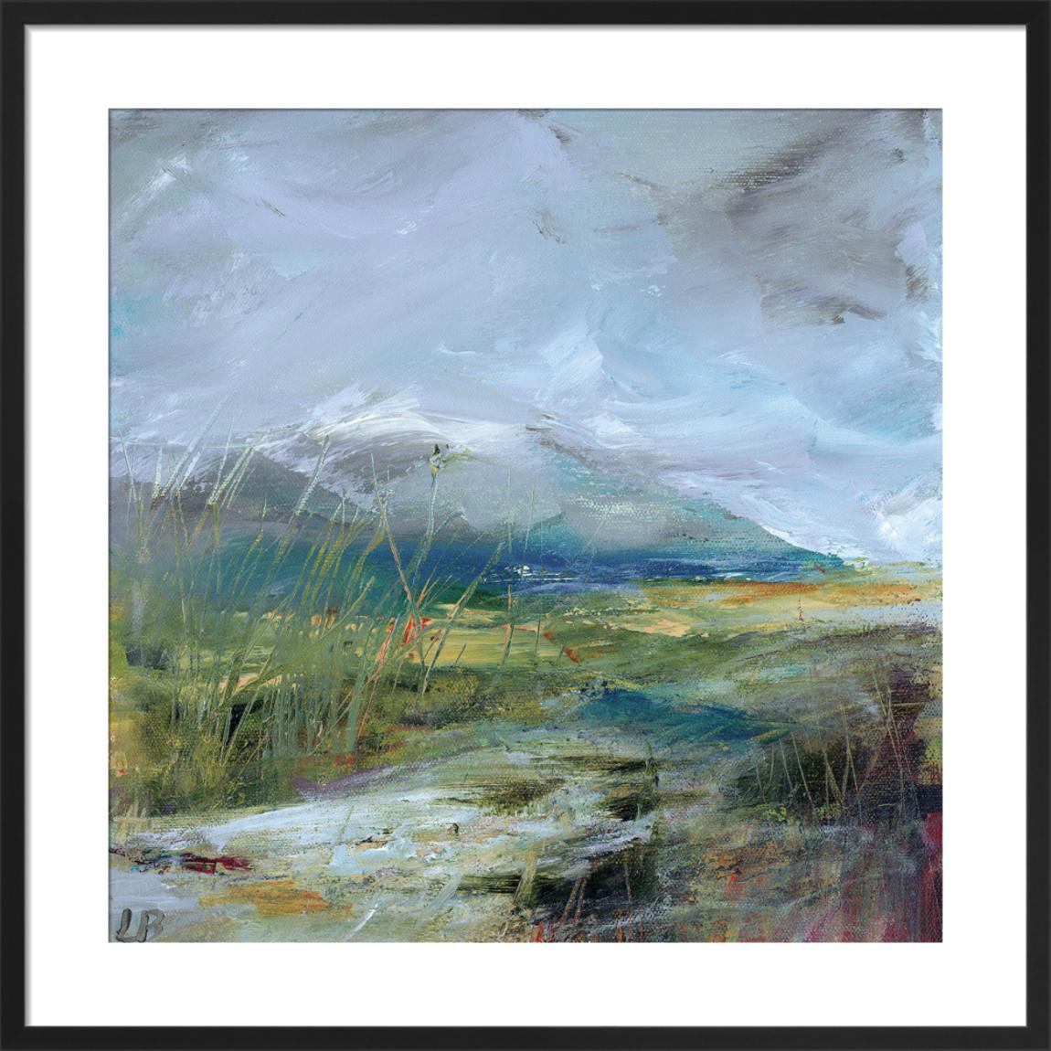 Winter Hills Framed Art Print by Lesley Birch 55x55cm main product photo