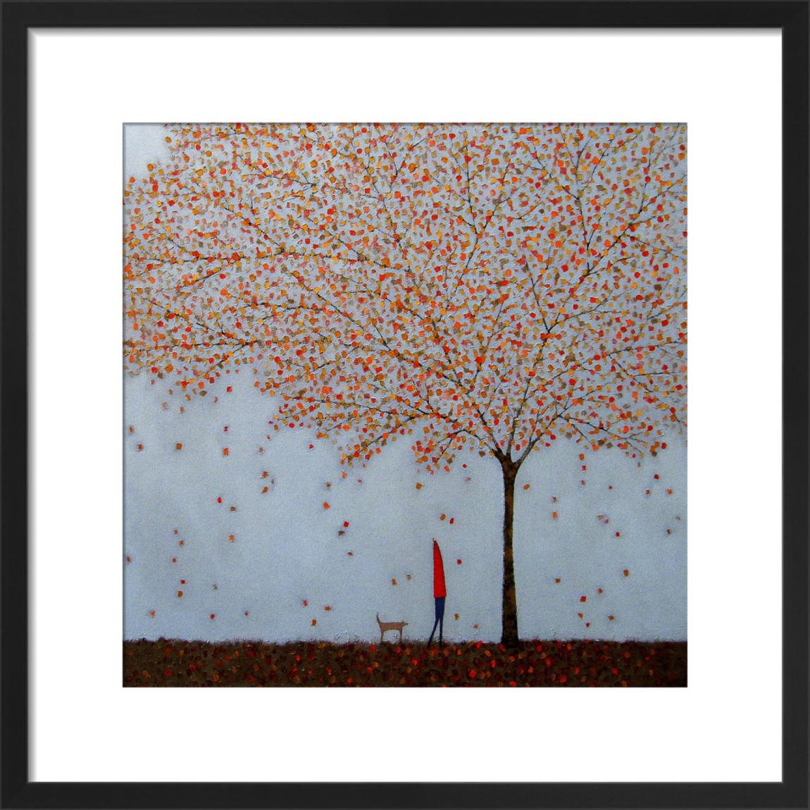 Between the Leaves Framed Art Print by Emma Brownjohn 55x55cm main product photo