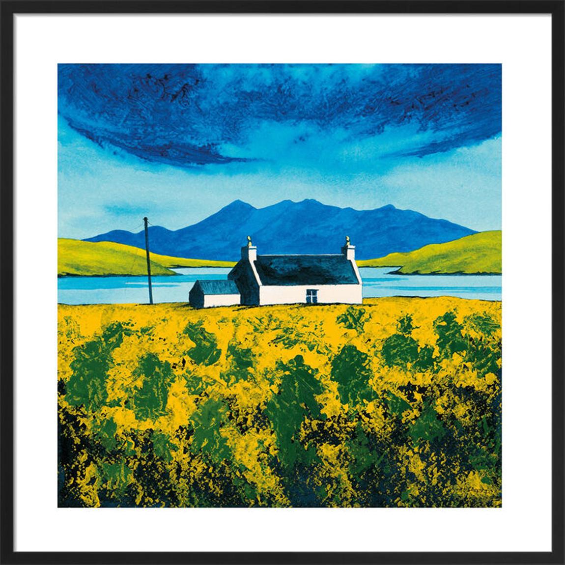 Loch Erisort – Spring Framed Art Print by Anthony Barber 65x65cm main product photo