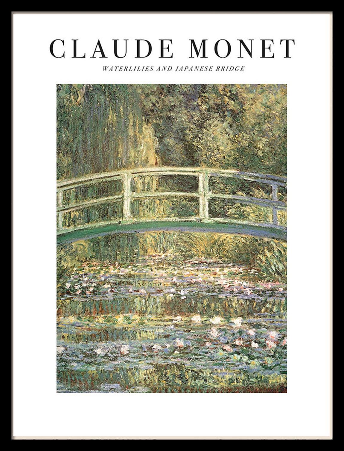 Waterlilies and Japanese Bridge by Monet 43x33cm main product photo