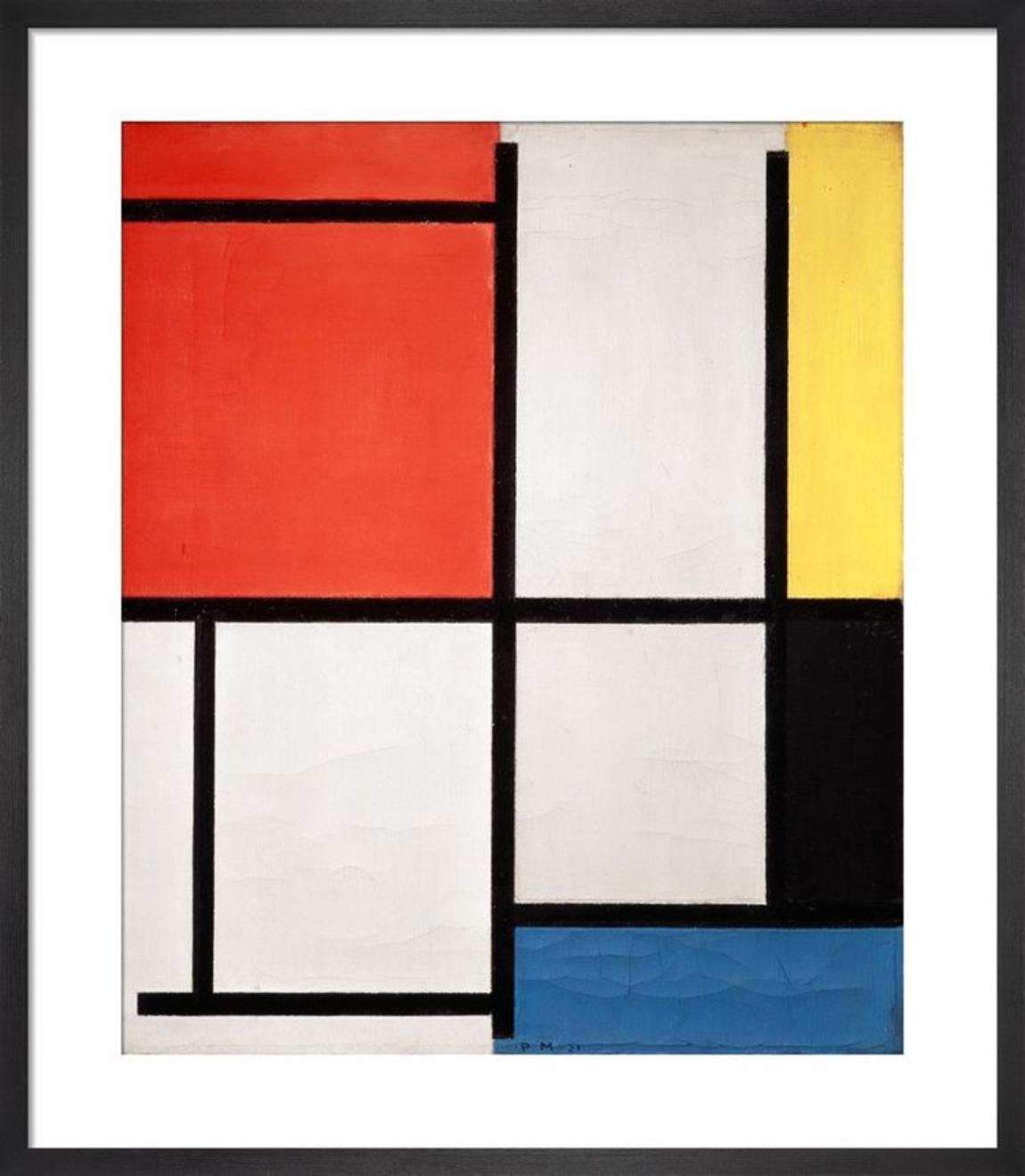 Composition, 1921 Framed Art Print by Piet Mondrian 39x31cm main product photo