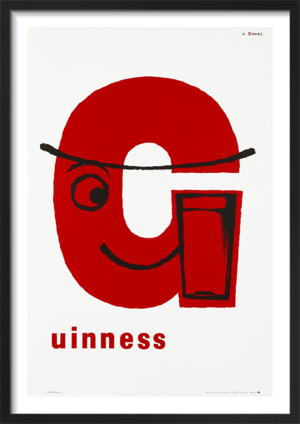 Guinness - 'G' Poster by Abram Games 55x38cm main product photo
