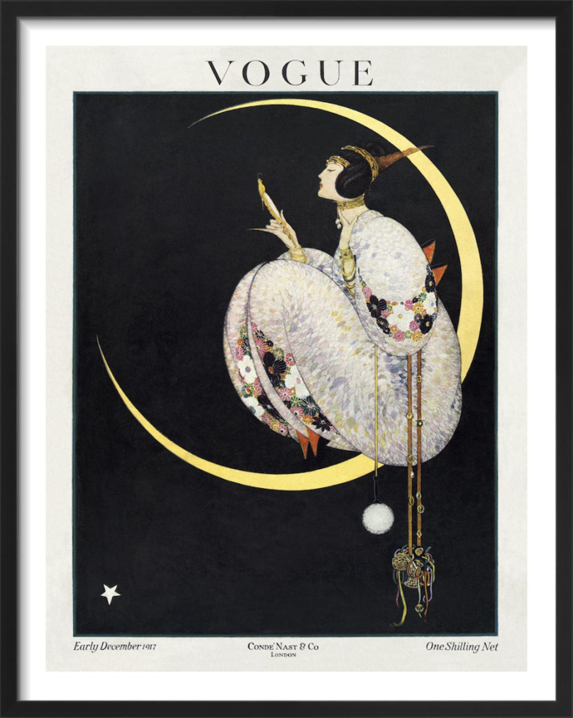 Vogue Early December 1917 Framed Art Print by George Wolfe Plank 39x31cm main product photo