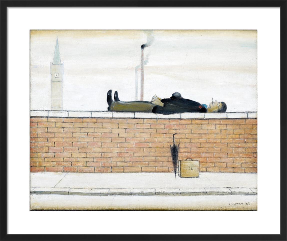 Man Lying On A Wall, 1957 Framed Art Print by LS Lowry 31x39cm main product photo