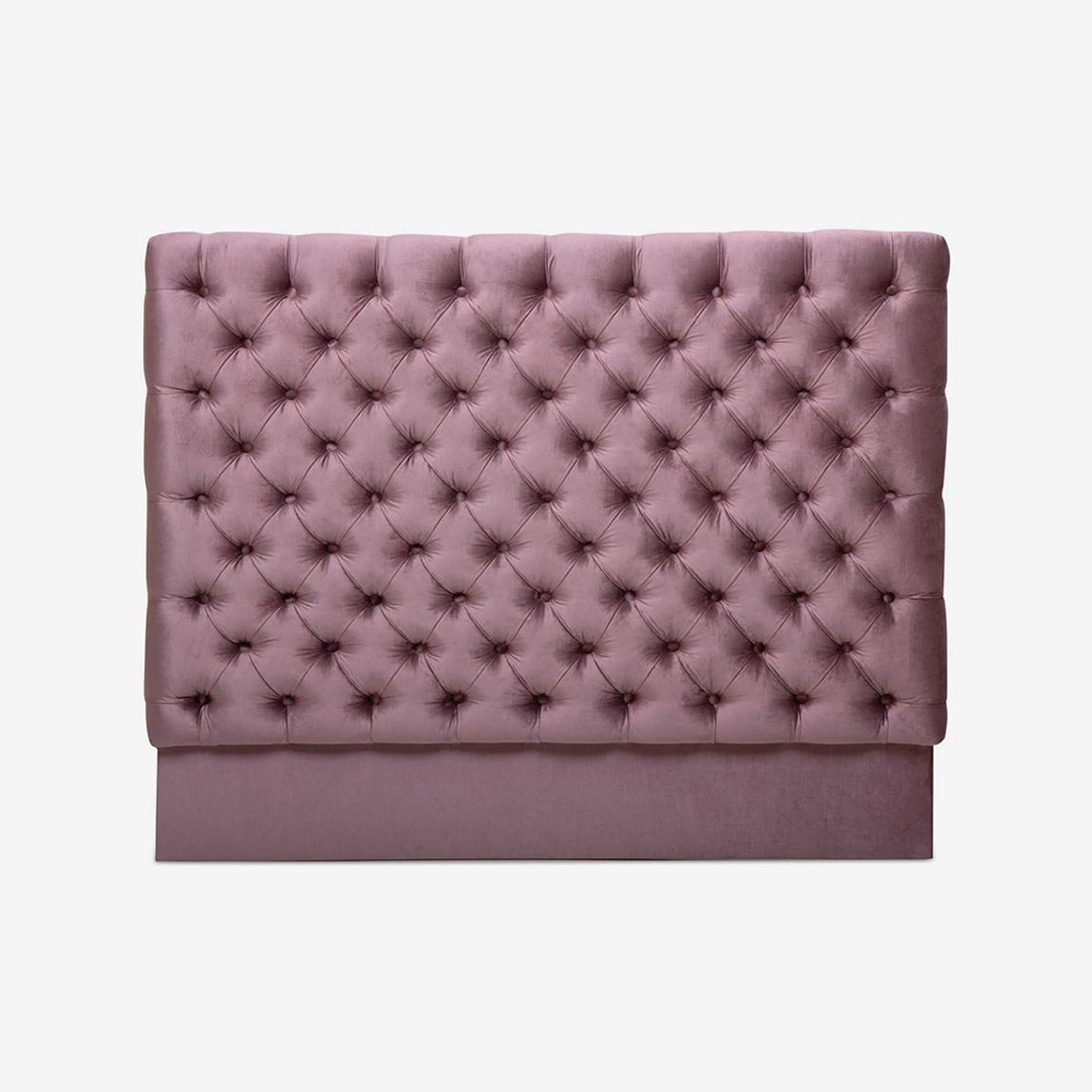 Rossini Double Size Headboard in New Kensington Velvet Purple main product photo