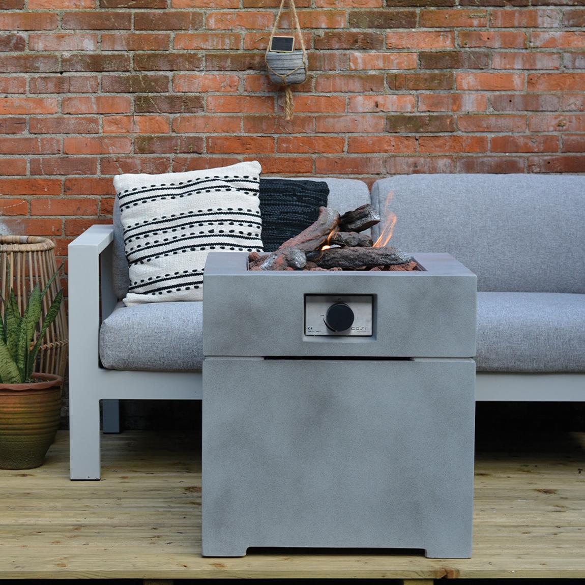 Cosibrixx 60cm Concrete Effect Fire Pit main product photo