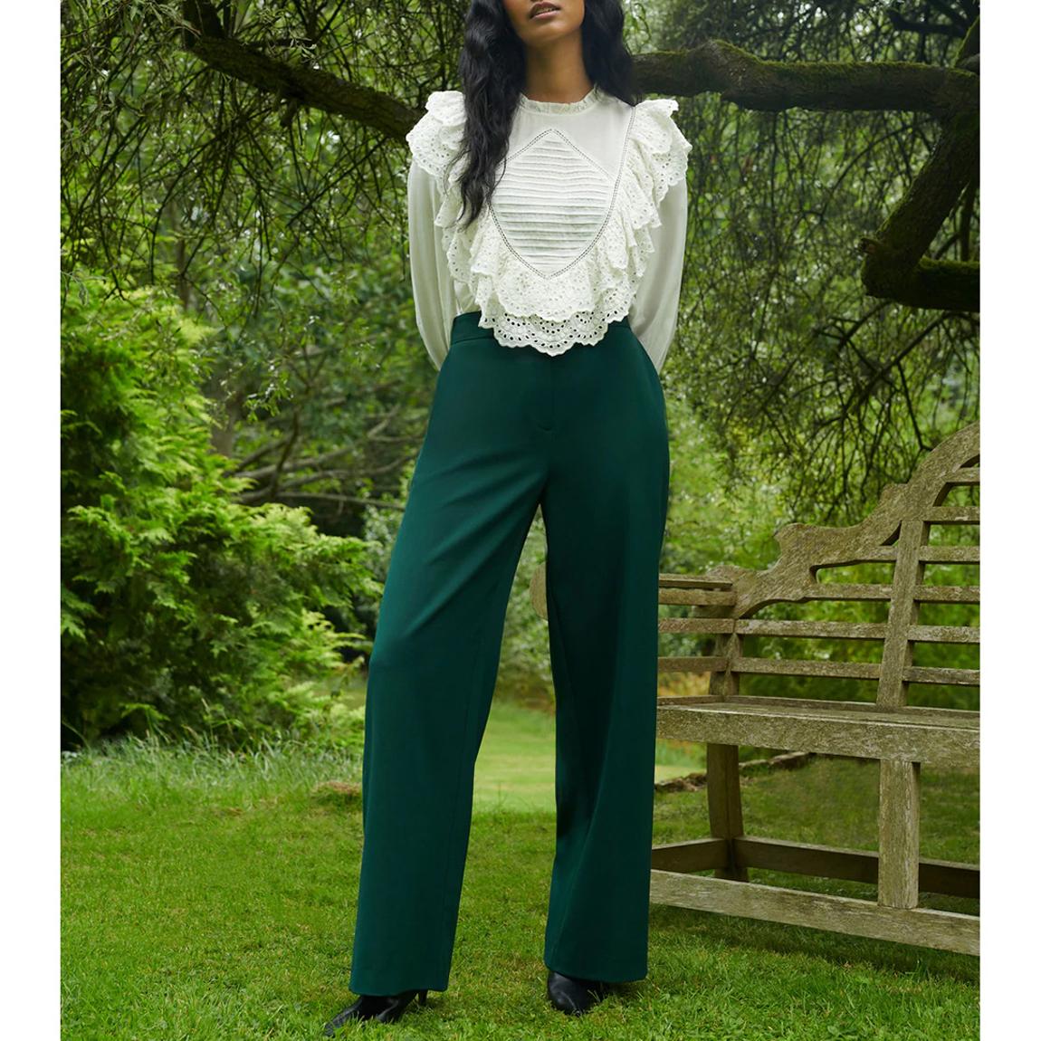 Ivory Frill Front Blouse main product photo