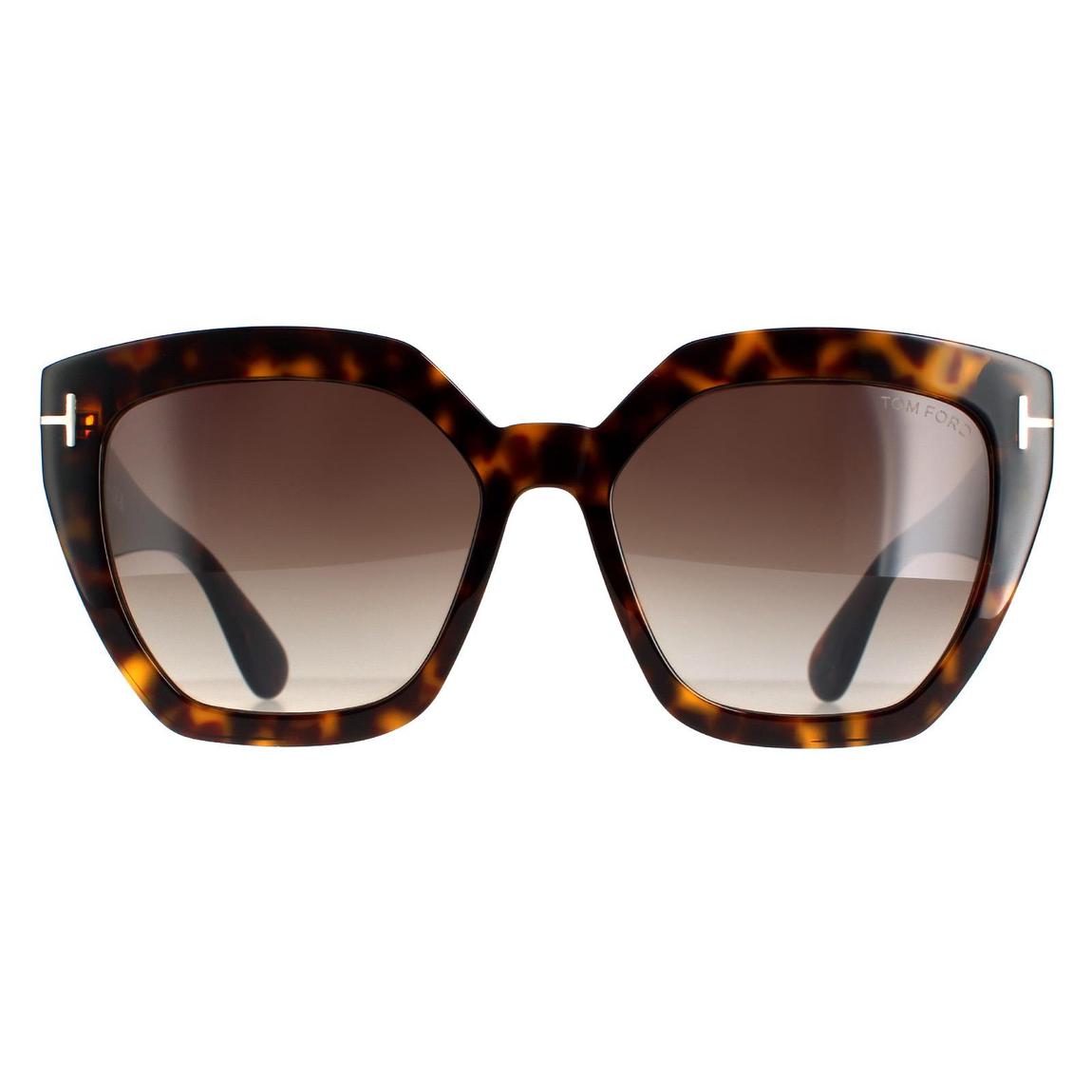 Women's Dark Havana Phoebe Tom Ford Sunglasses 56mm main product photo