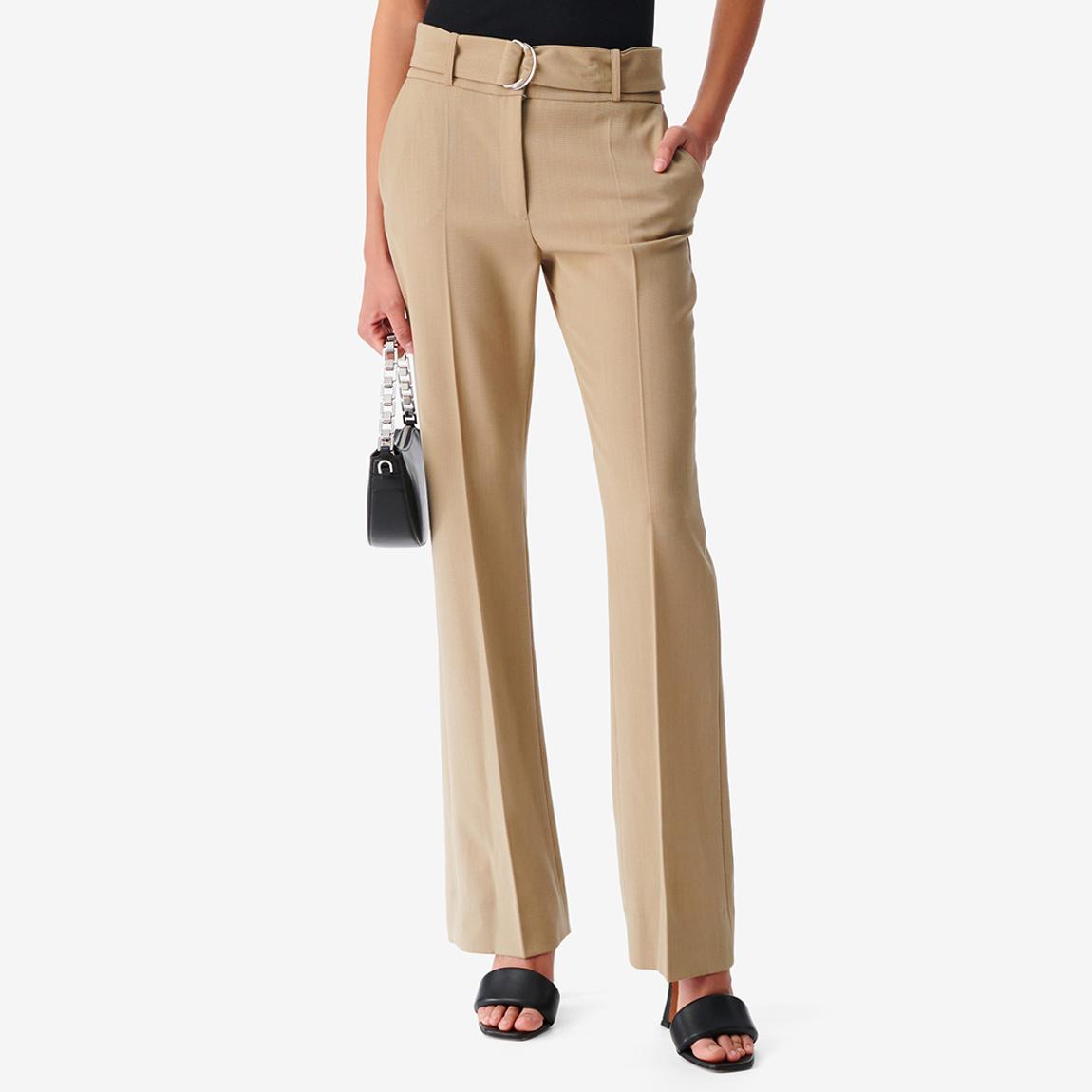 Tan Ulma D-Ring Pleat Trouser main product photo