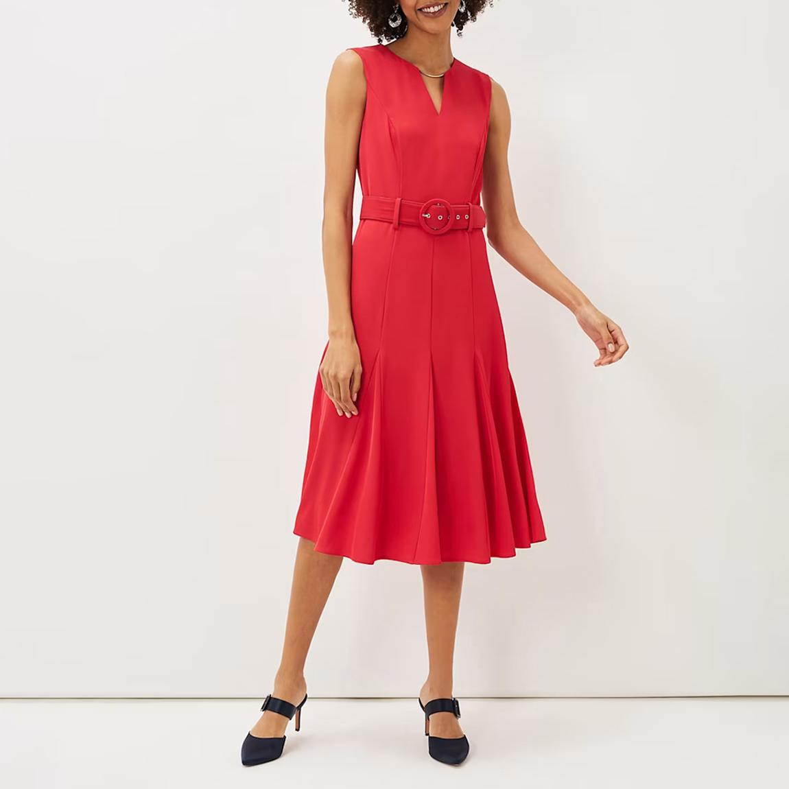Fuschia Jayne Belted Dress main product photo
