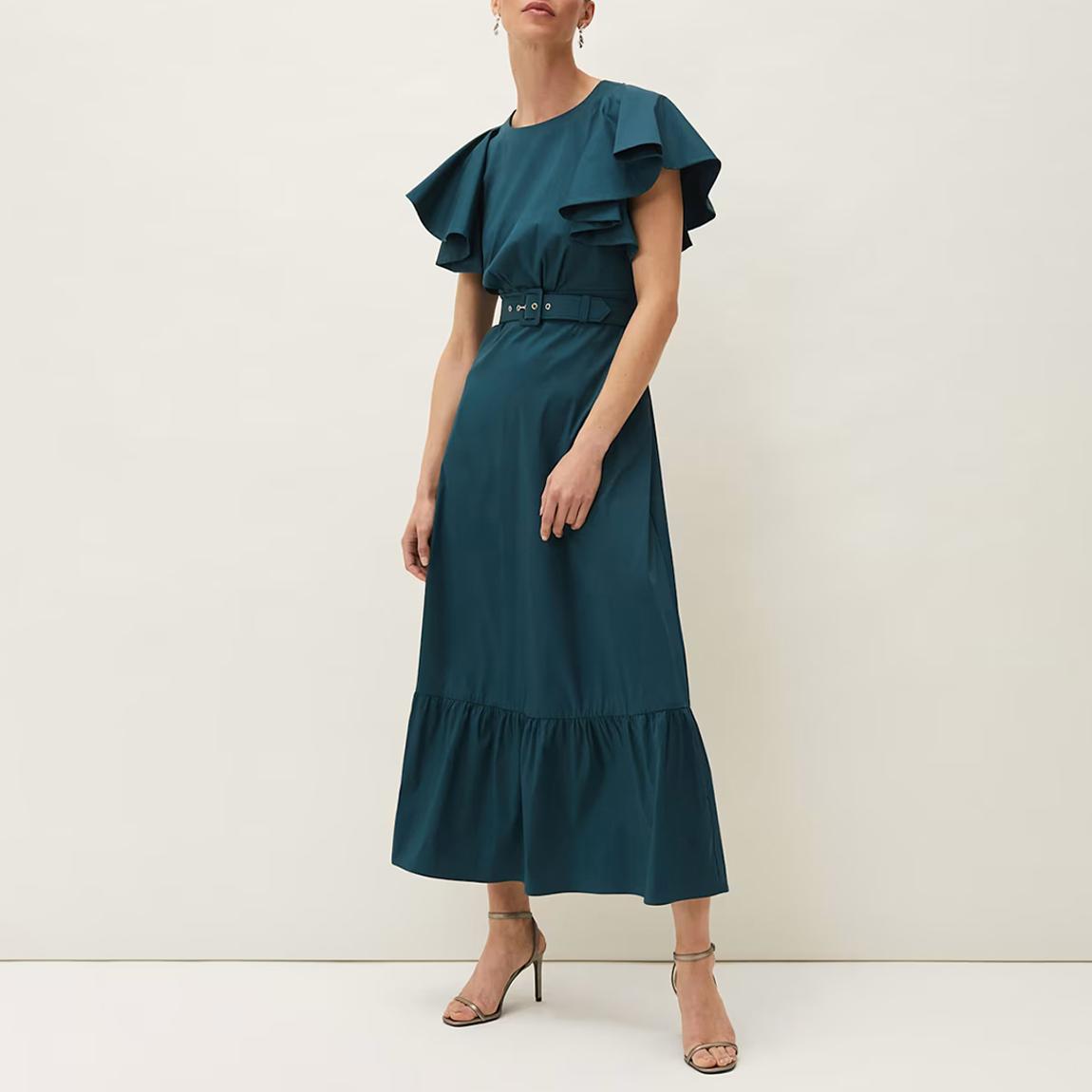 Blue Dinah Frill Maxi Dress main product photo