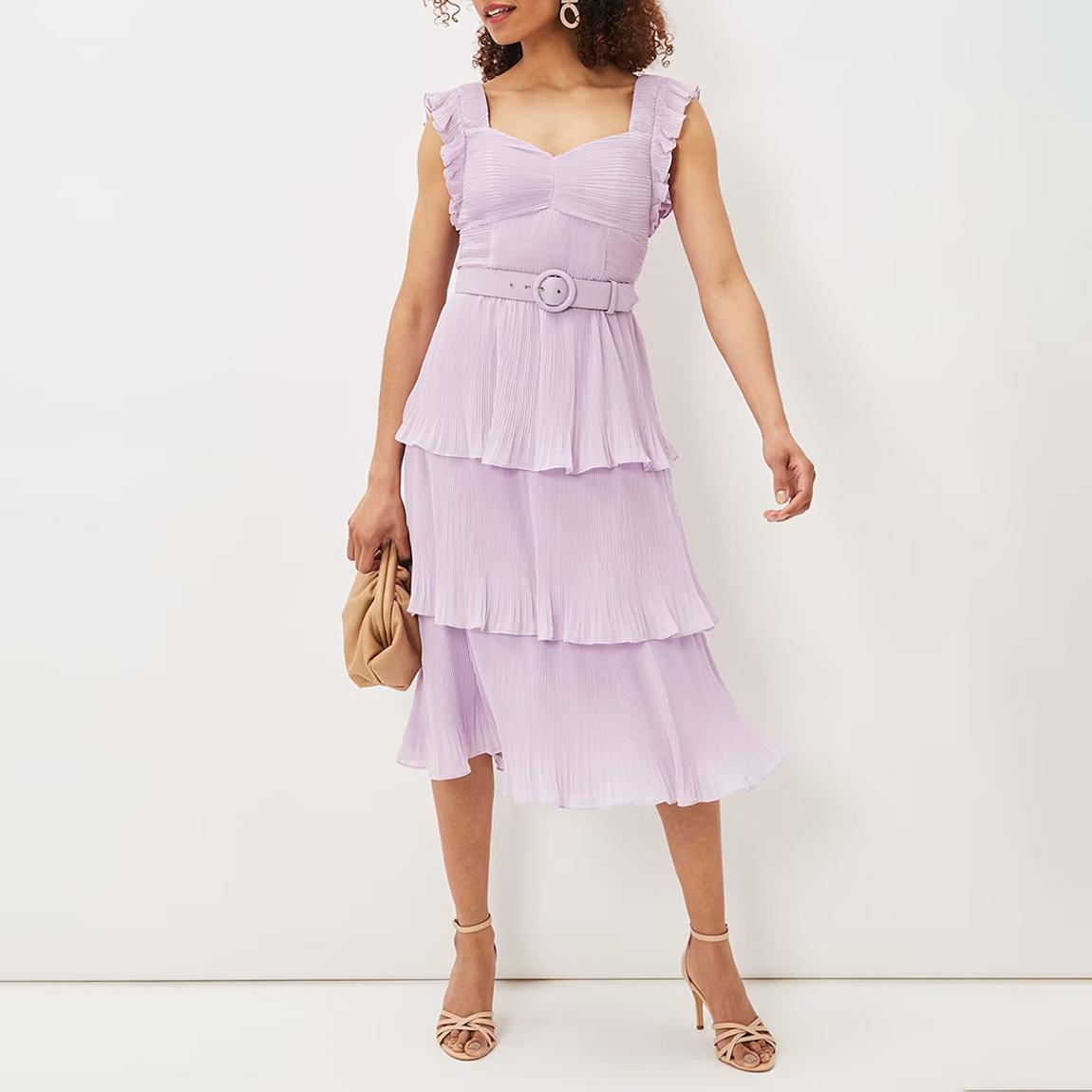 Lilac Skyler Ruffle Dress main product photo