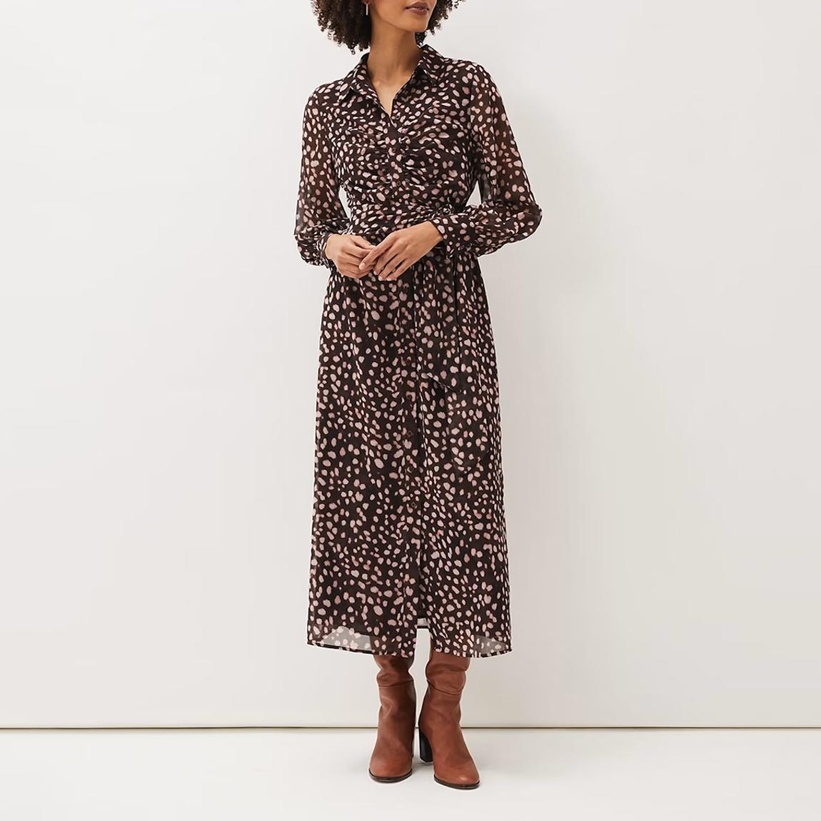 Libby Midi Dress Pink Multi main product photo
