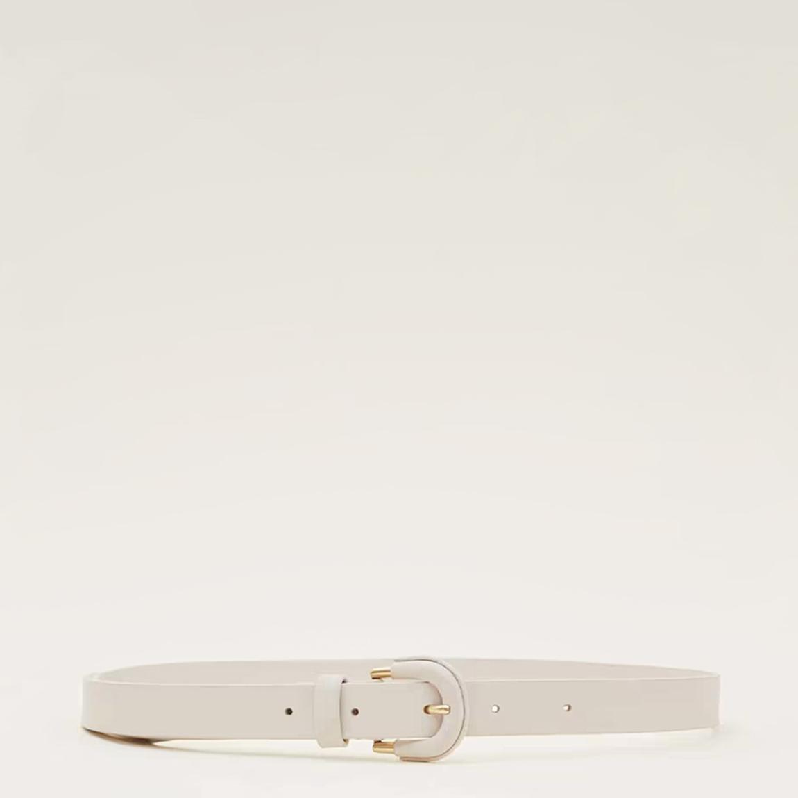 Cream Leather Waist Belt main product photo