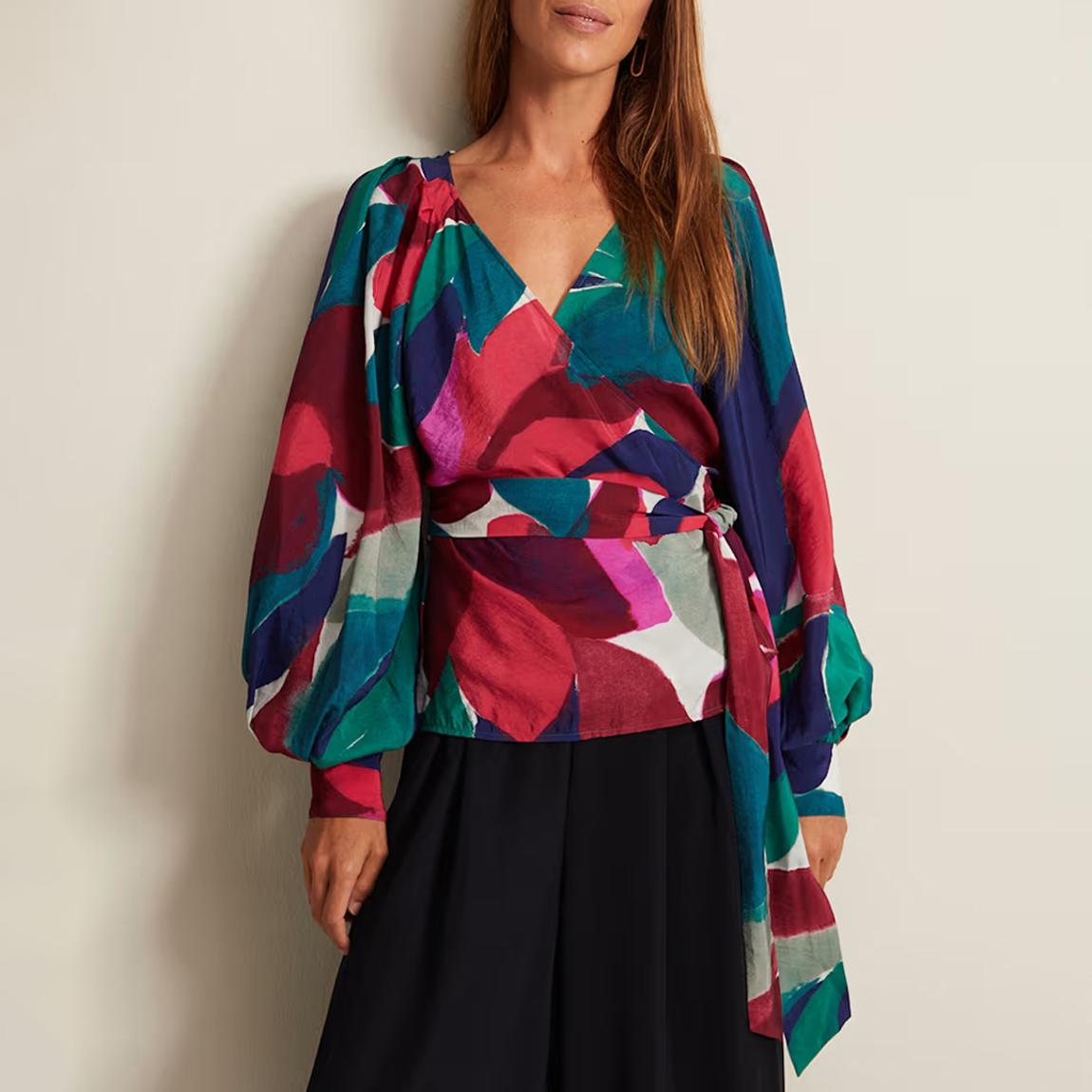 Multi Shalni Abstract Wrap Top main product photo
