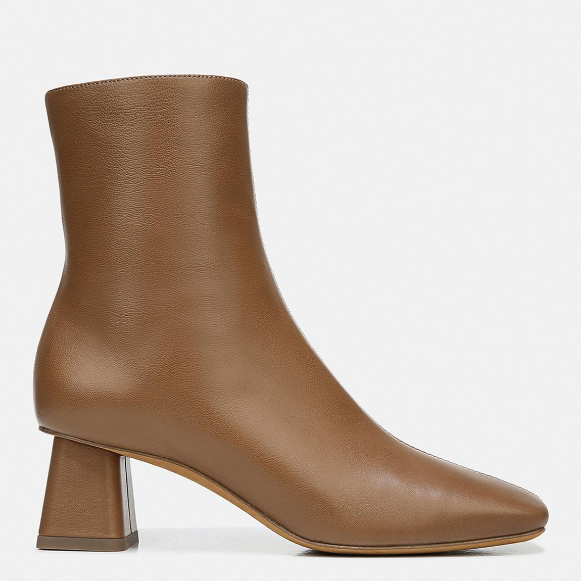 Women's Brown Koren Leather Heeled Ankle Boots main product photo