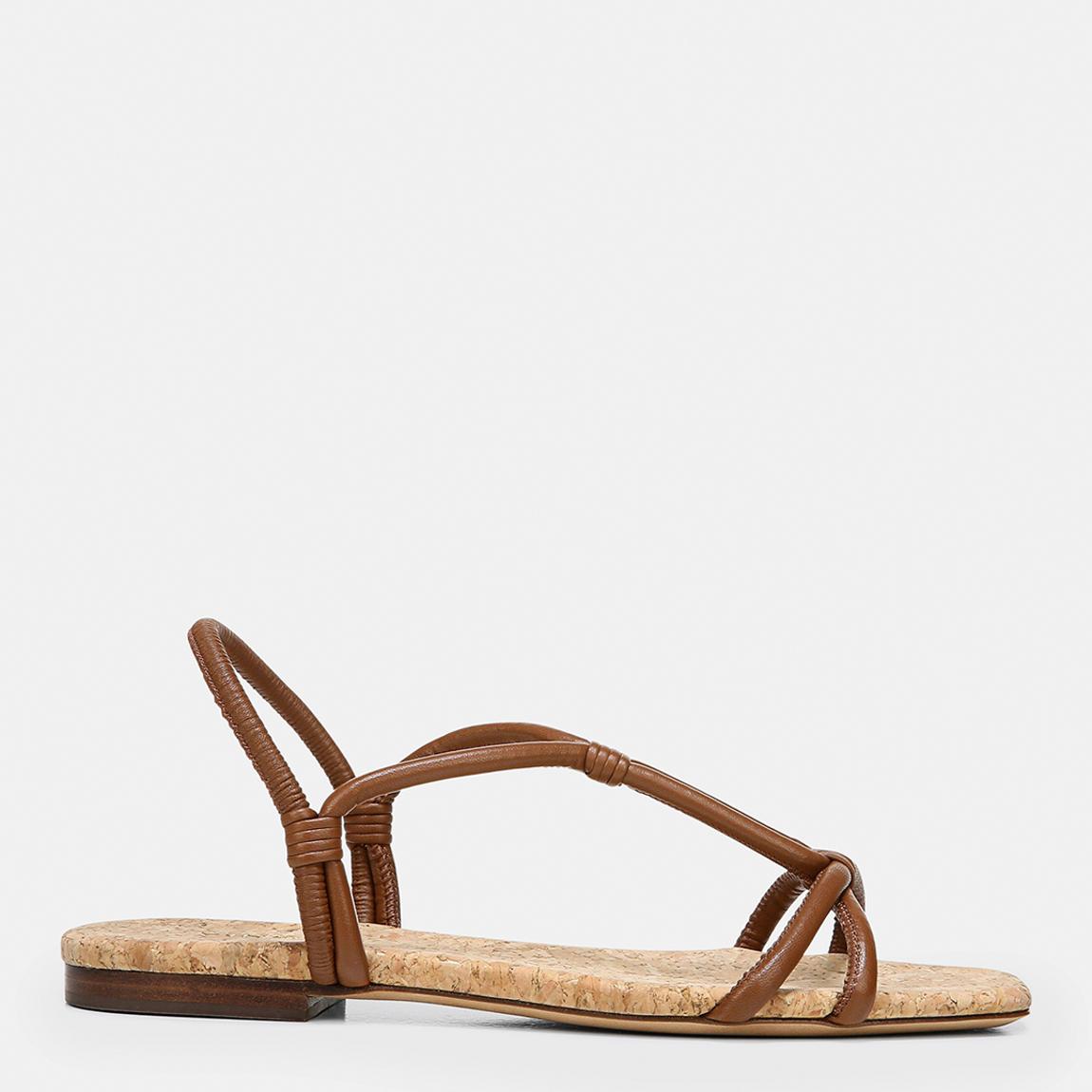 Women's Brown Hazen Rope Flat Sandals main product photo