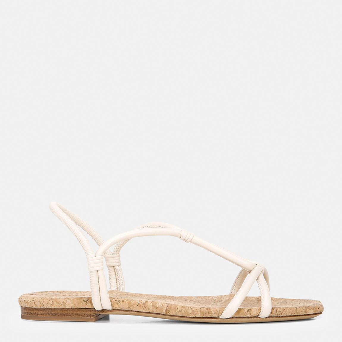 Women's White Hazen Rope Flat Sandals main product photo