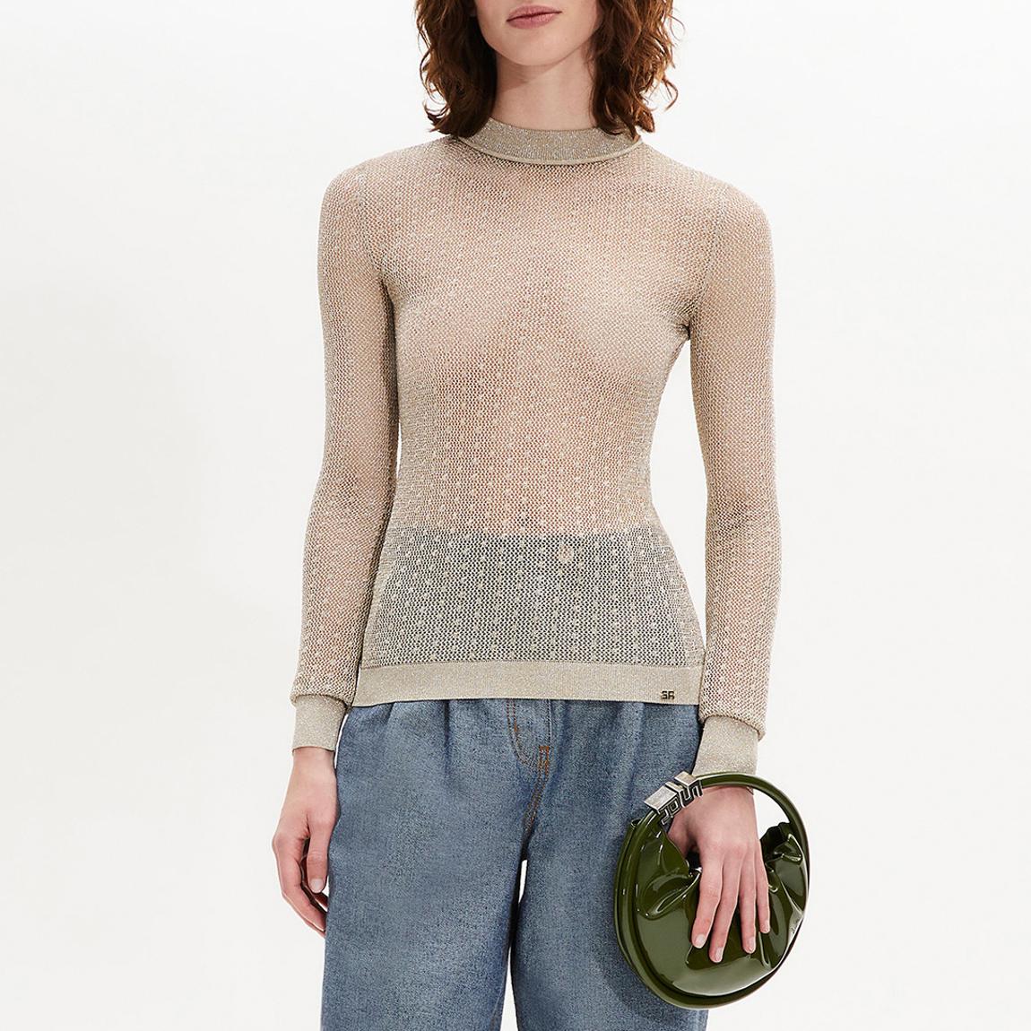 Gold Mesh Long Sleeve Top main product photo