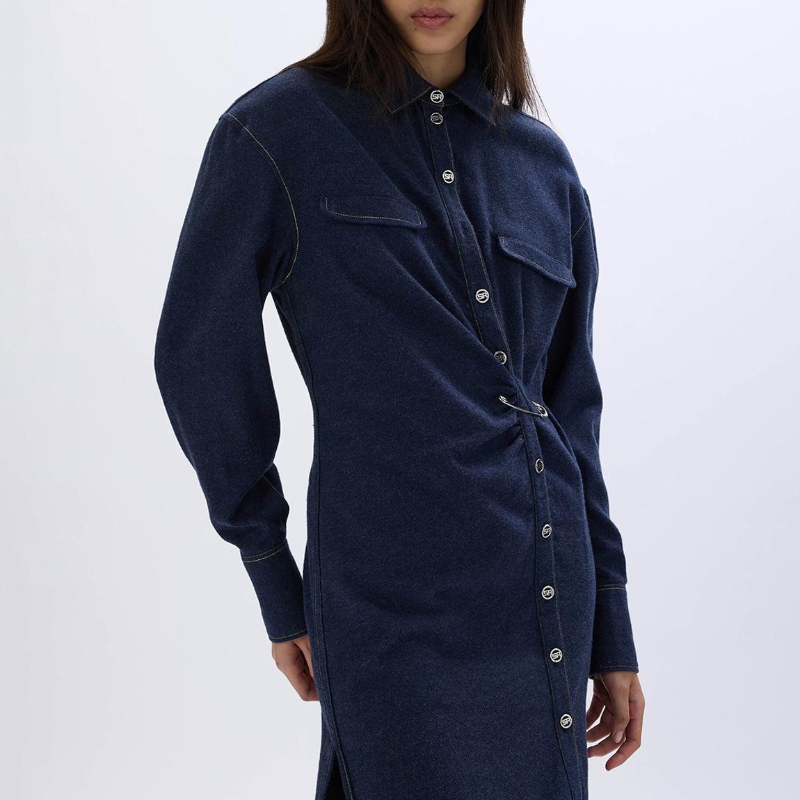 Denim Long Sleeve Dress main product photo