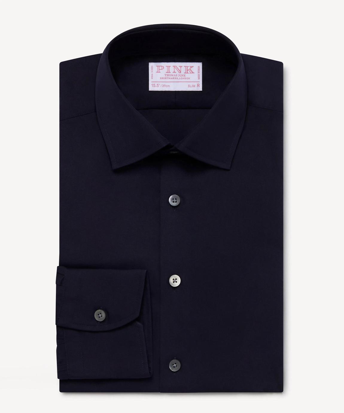 Thomas Pink Ramses Slim Fit Cotton Poplin Formal Shirt - Stylish Workwear Essential main product photo