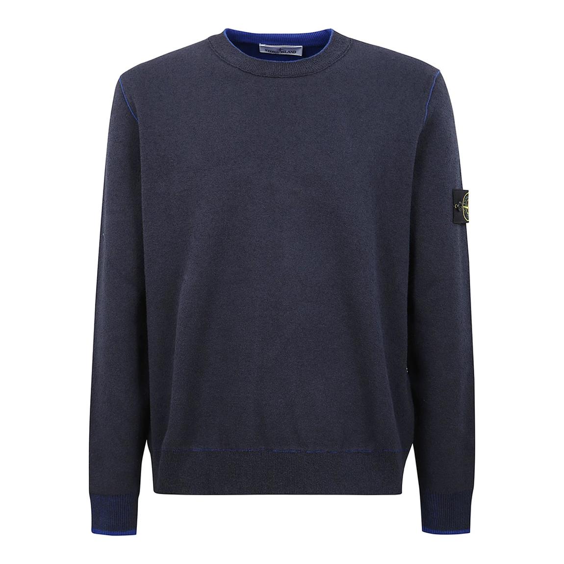 Blue Double Face In Cotton Sweatshirt main product photo