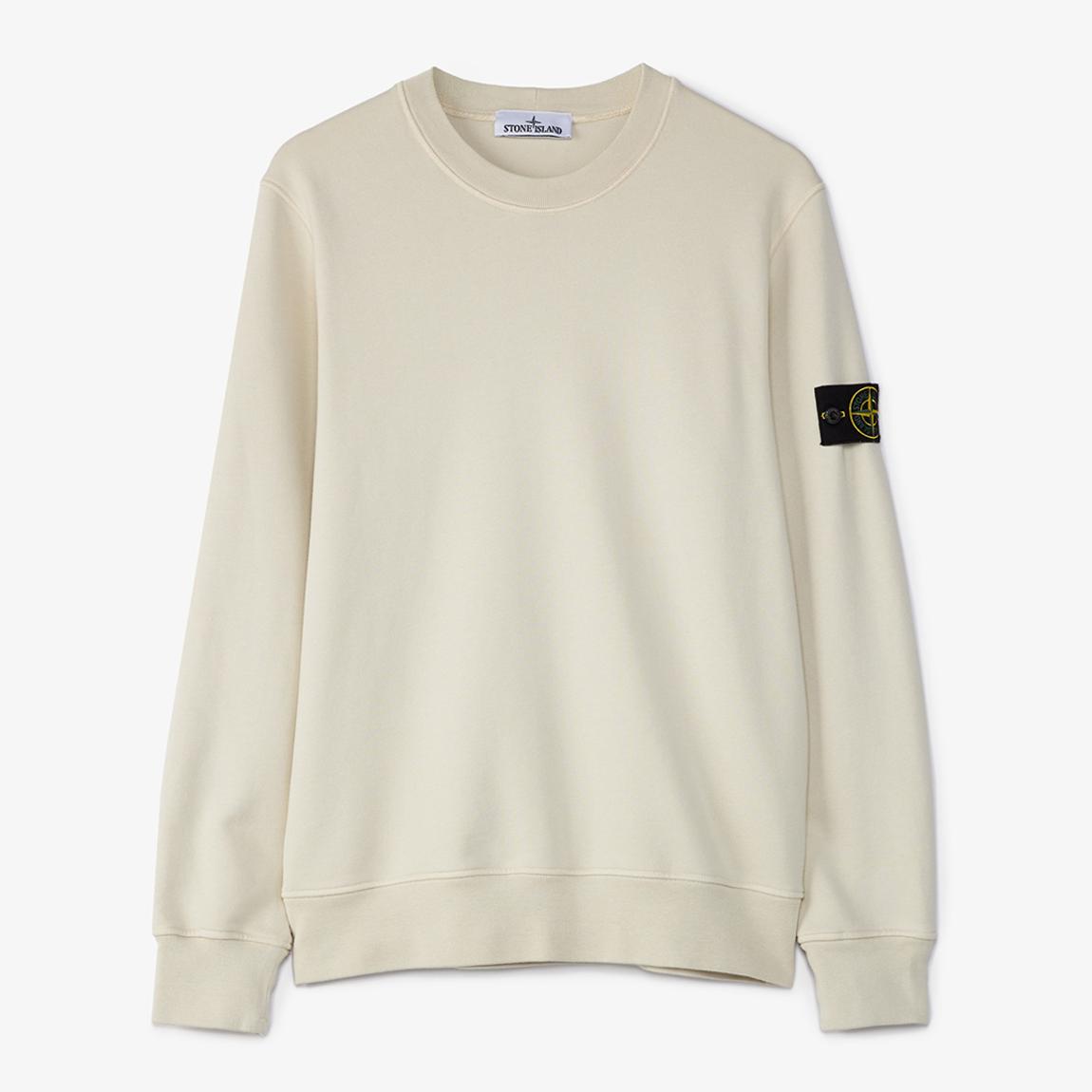 Cream Organic Cotton Fleece Sweatshirt main product photo