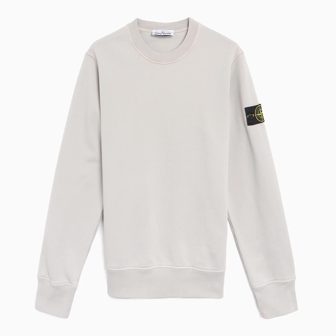 White Organic Cotton Fleece Sweatshirt main product photo