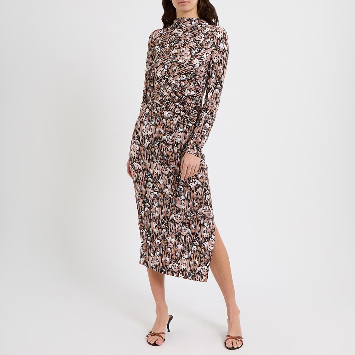 Mocha Brianne Printed Jersey Dress main product photo