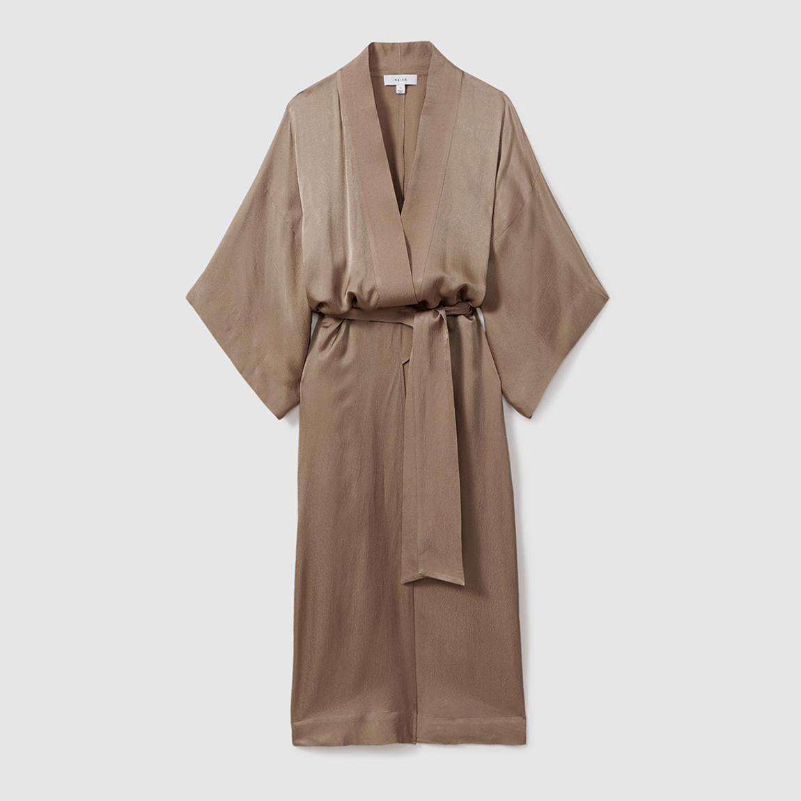 Mink Textured Belted Kimono main product photo