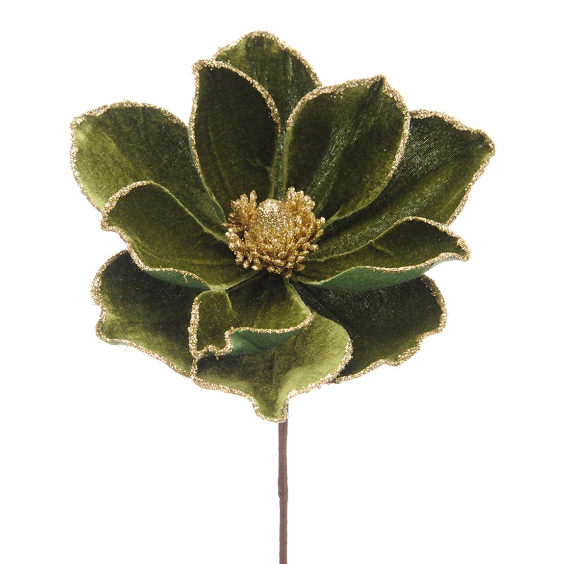 Set 6 Magnolia Stem, Green/Gold main product photo
