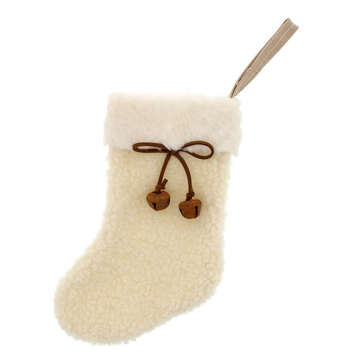 Set 6 Stocking Tree Decoration, White main product photo