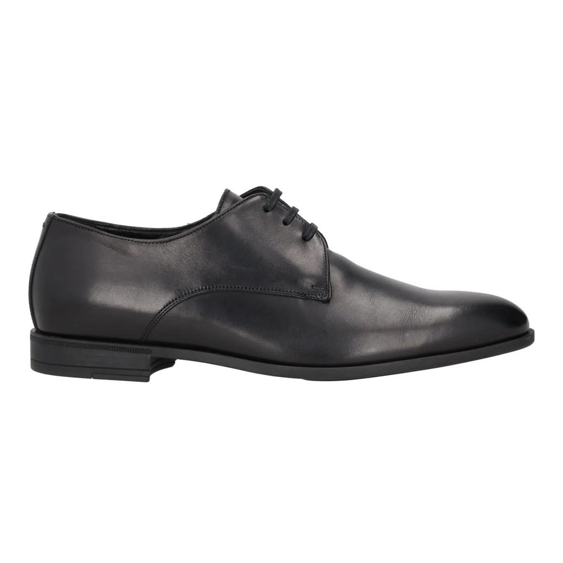 Harrys Of London Christopher R Black Polished Leather Derby Shoes main product photo