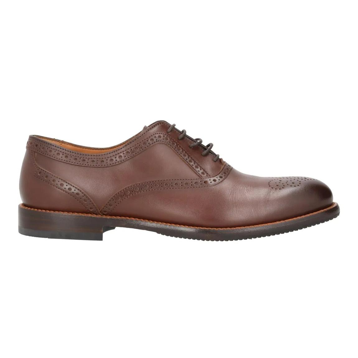 Harrys Of London Trillion Dark Brown Leather Brogue Shoes main product photo