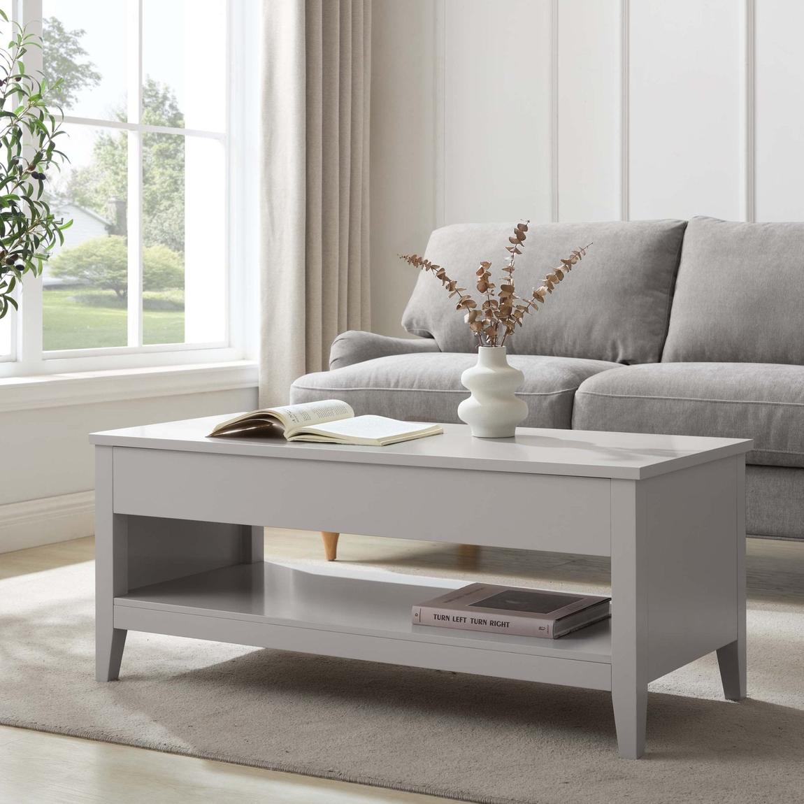 Poppy Coffee Table Desk - Grey main product photo