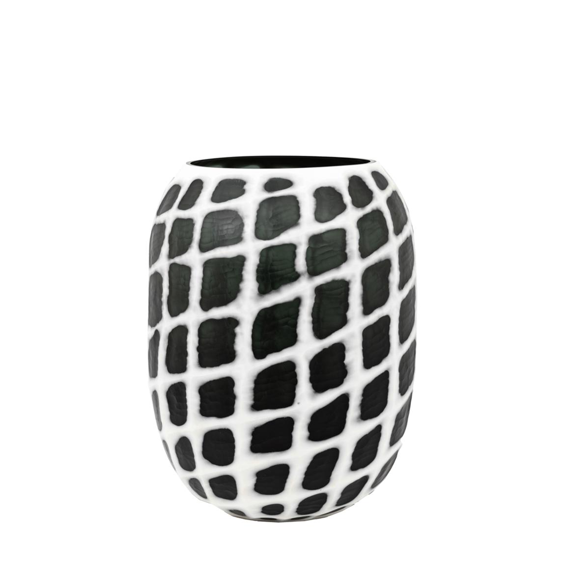 Valencia Handblown Carved Mono Glass Vase main product photo