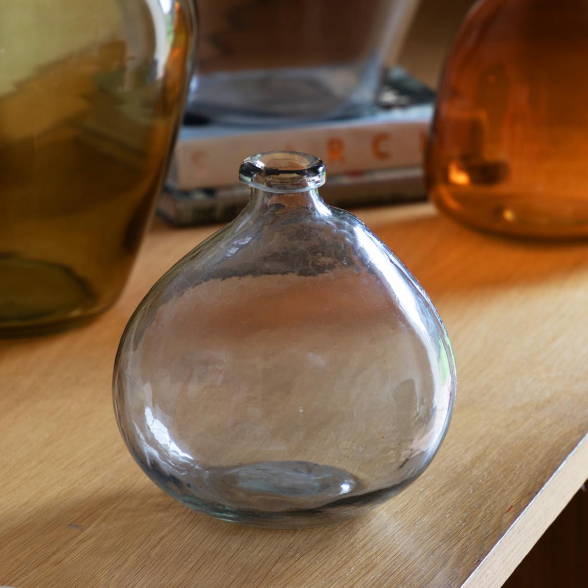 Alaro Handblown Glass Vase, Smoke main product photo