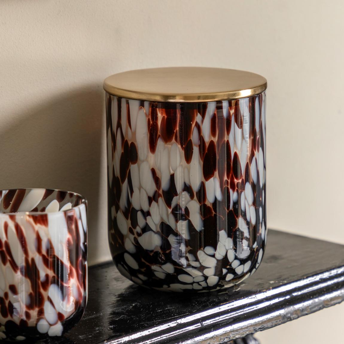 Confetti Large Brown Candle, Peony Musk main product photo