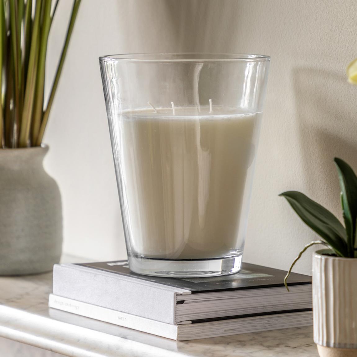 Aroma English Pear & Freesia Glass Candle, Large main product photo