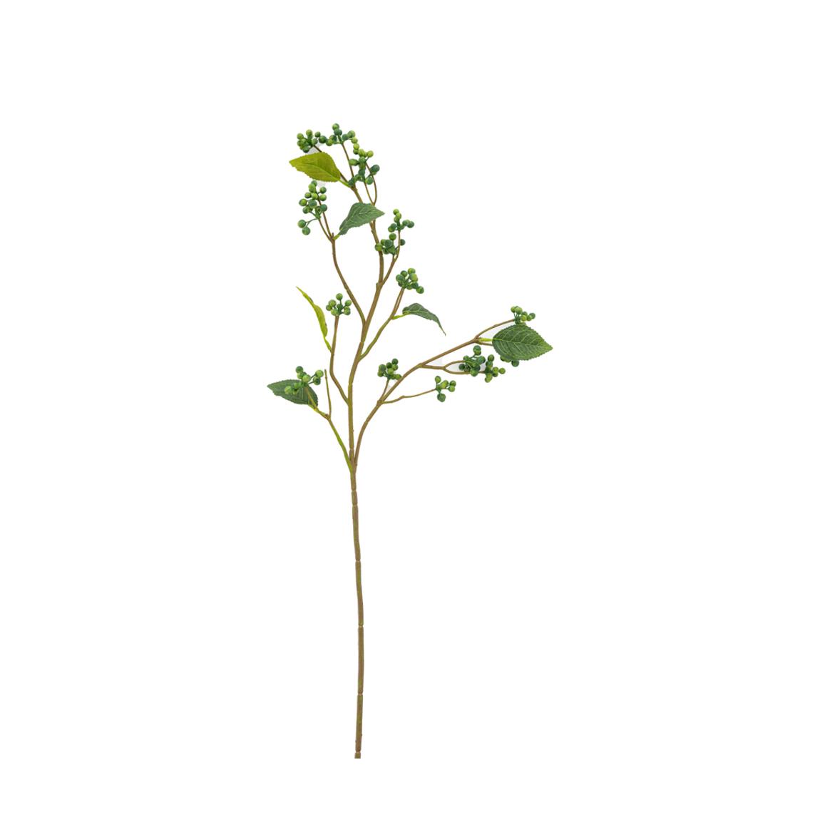 Set of 12 Faux Stem Berry Foliage, Green main product photo