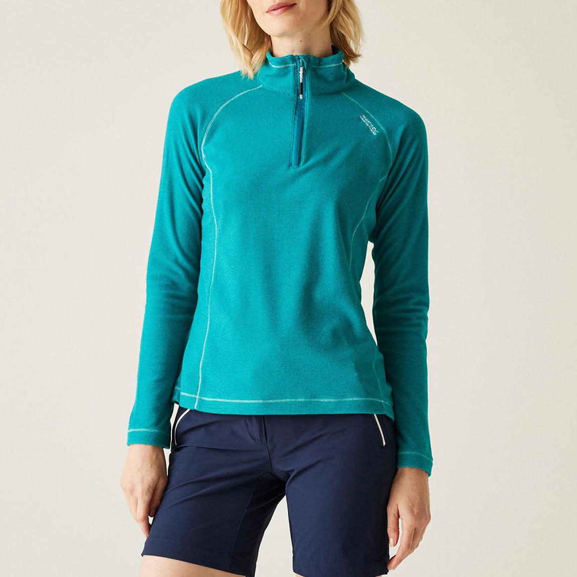 Turquoise Montes Lightweight Half-Zip Fleece main product photo