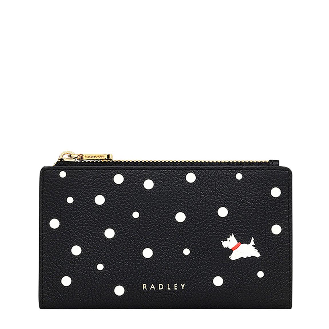 Black Spotty Radley Medium Ziptop Purse main product photo