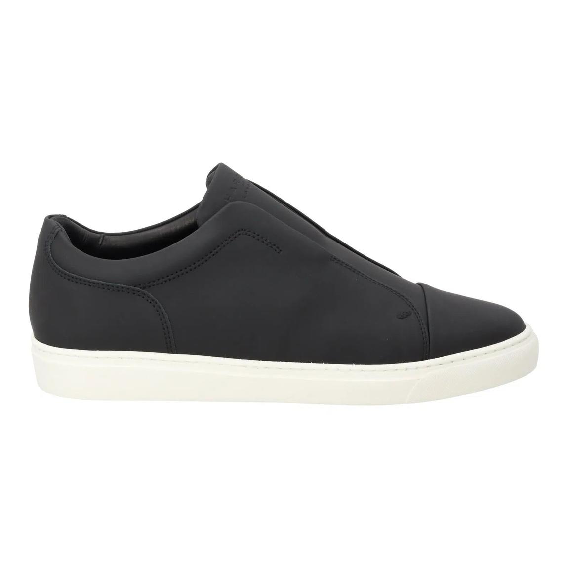 HARRY'S OF LONDON Arianne Low Top Trainers in Black and Alabaster main product photo