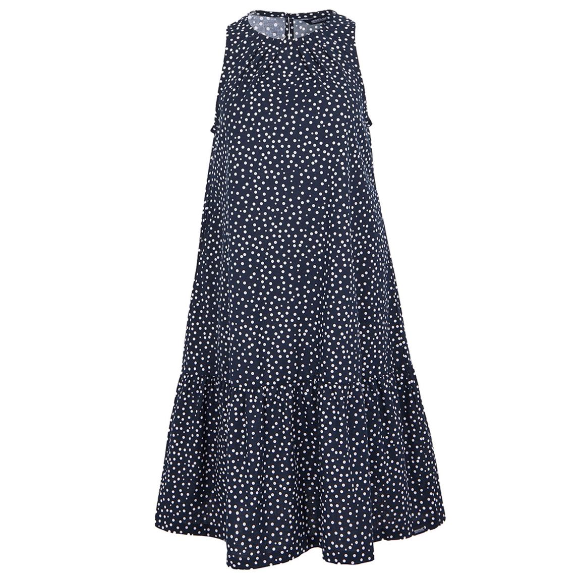 Smock Dress Trisa BCI Cotton Navy/White main product photo